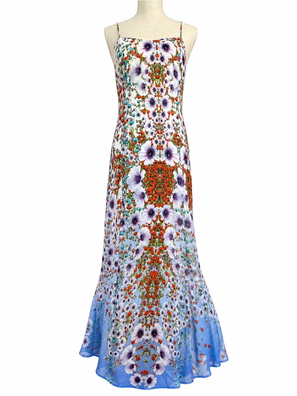 Romeo & Juliet Couture Floral Maxi Dress Blue medium